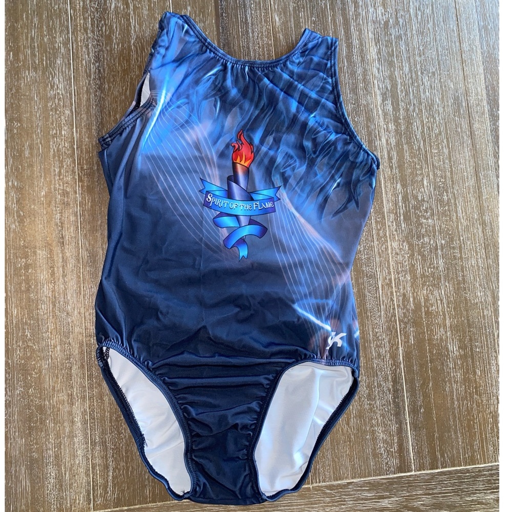 Spirit of the flame gymnastics leotard gently worn